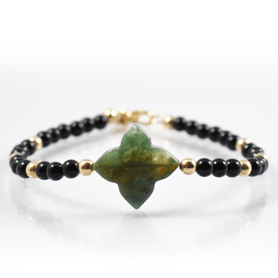 Jasper Flower Bracelet