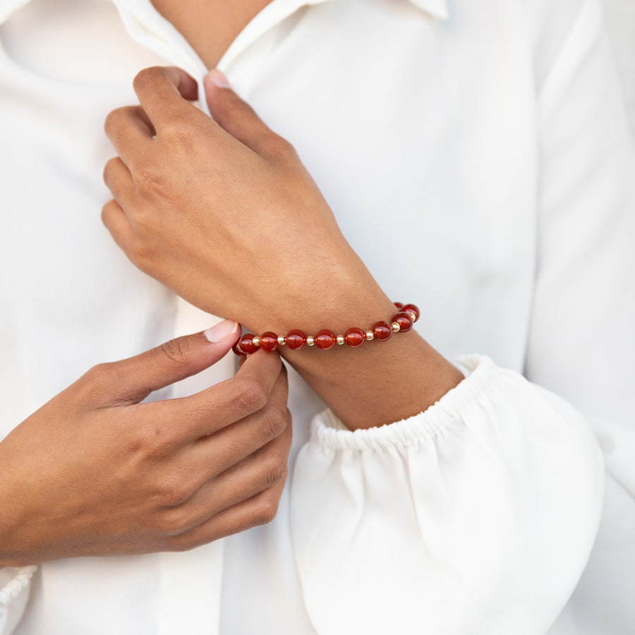 Carnelian Bracelet | Stone Jewelry | Fashion Jewelry