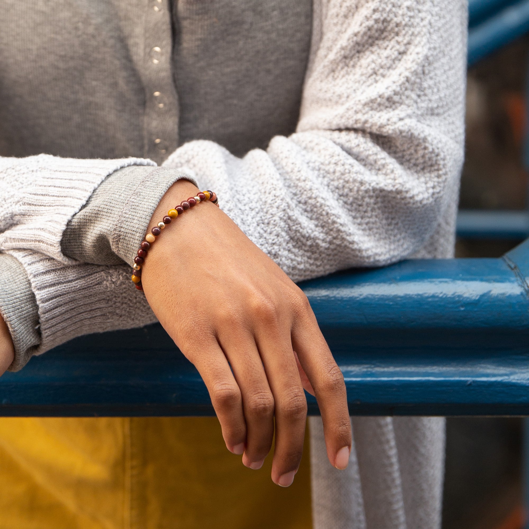 Gold Elote Bracelet | Stone Jewelry | Fashion Jewelry