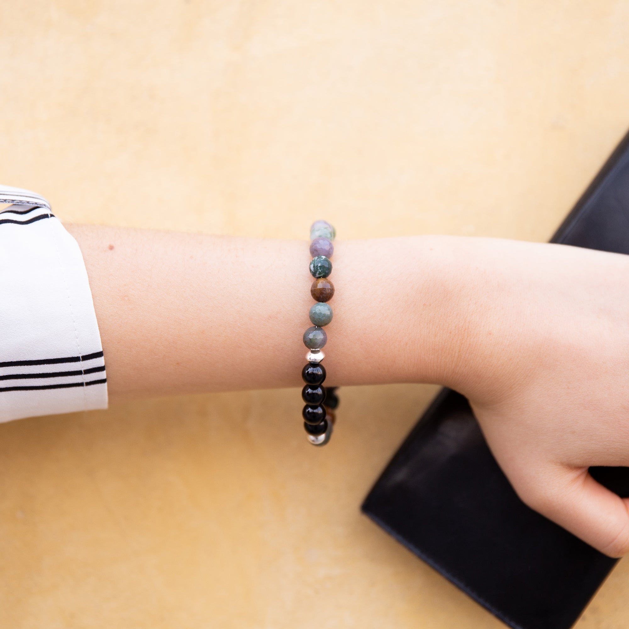 Jasper and Black Onyx Bracelet