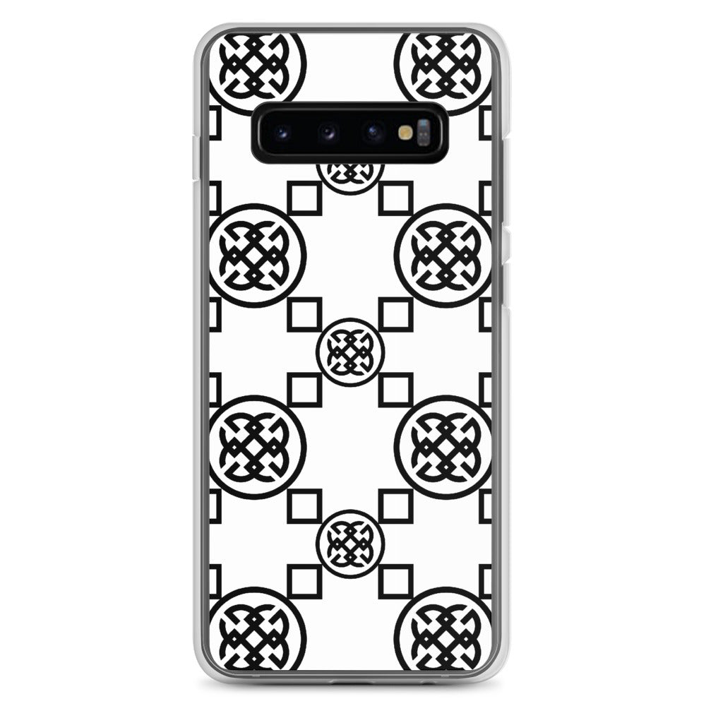 Geometrics Black-On-White Samsung Phone Case | Phone cases