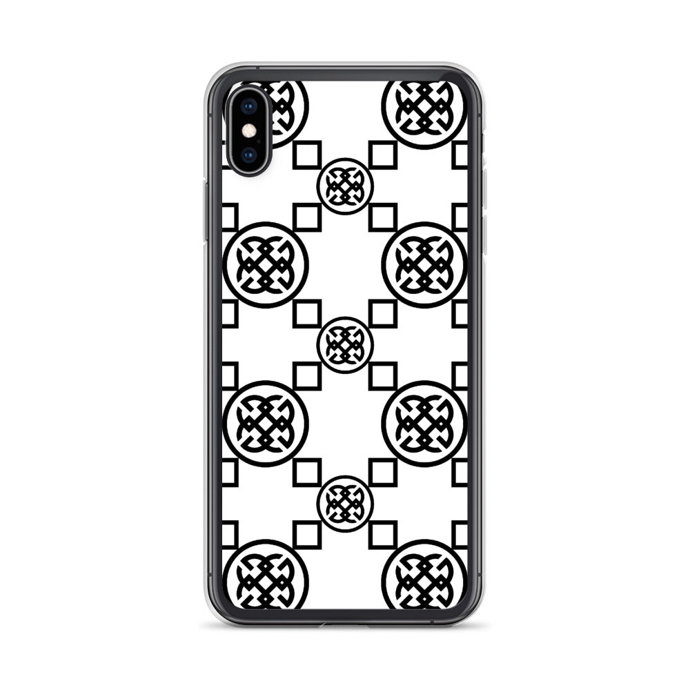 Geometrics  Black-On-White iPhone Case