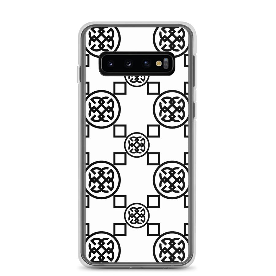 Geometrics Black-On-White Samsung Phone Case | Phone cases