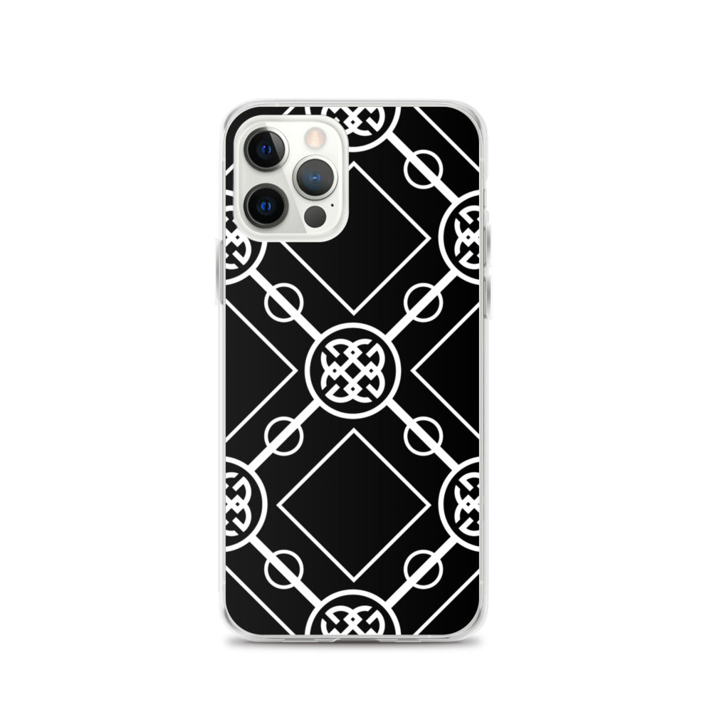 White-On-Black Signature Collection iPhone Case