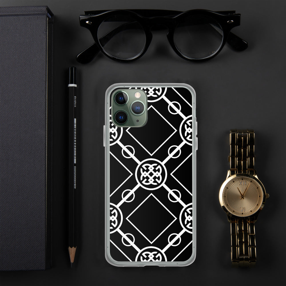 White-On-Black Signature Collection iPhone Case