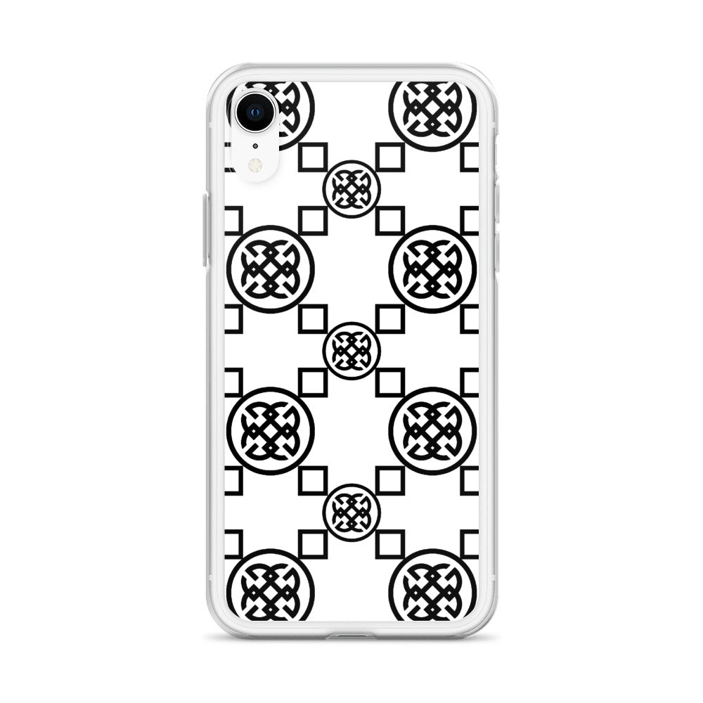 Geometrics  Black-On-White iPhone Case