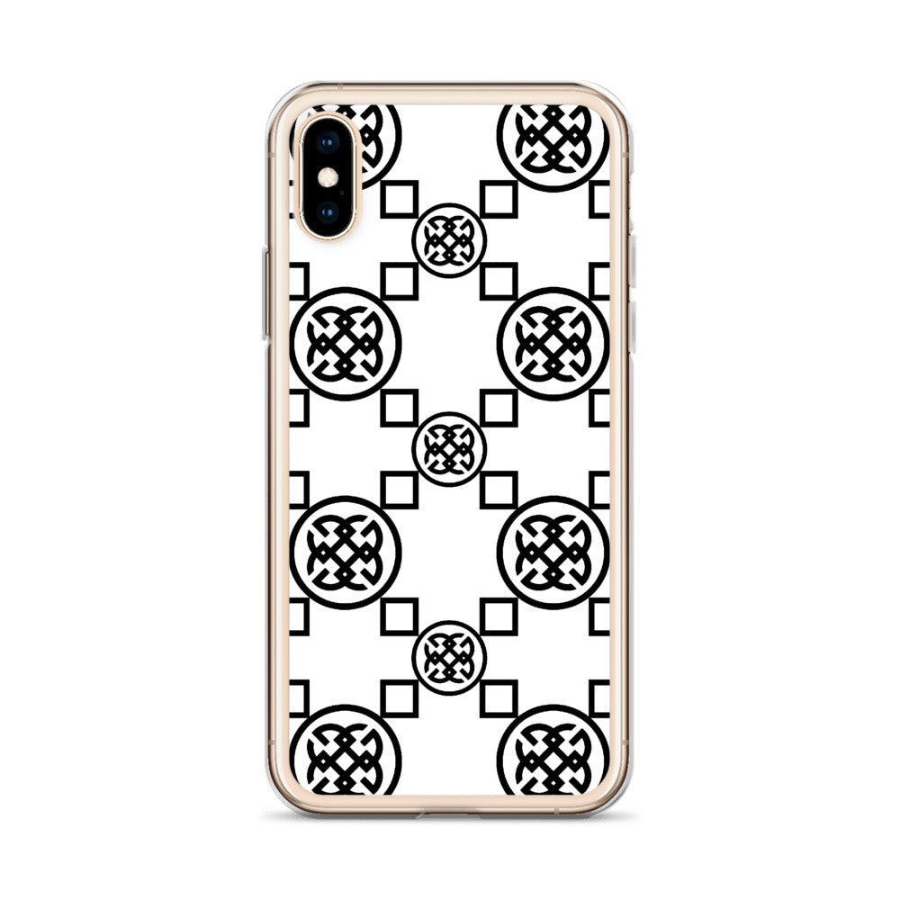 Geometrics Black-On-White iPhone Case | iPhone case
