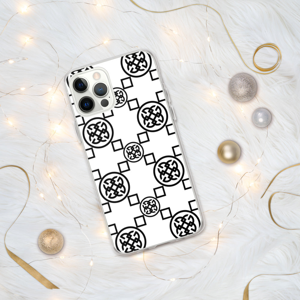 Geometrics  Black-On-White iPhone Case