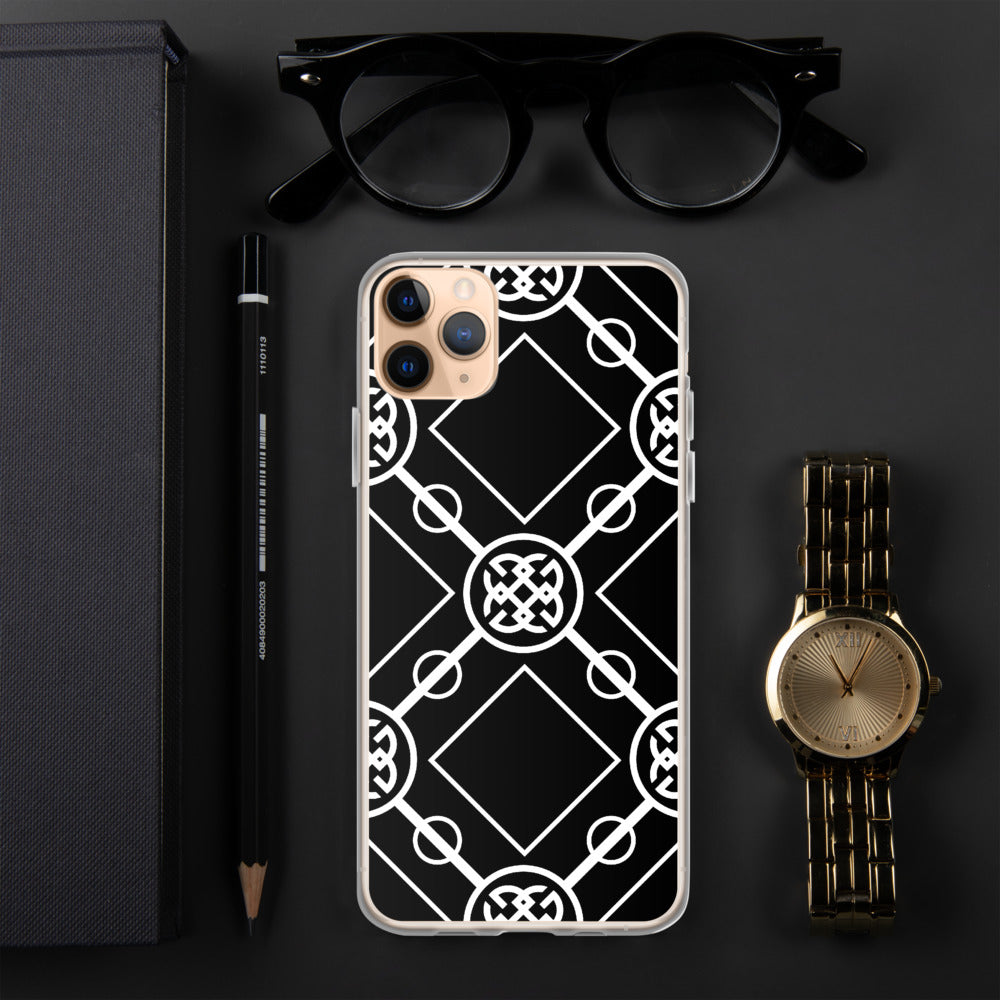 White-On-Black Signature Collection iPhone Case