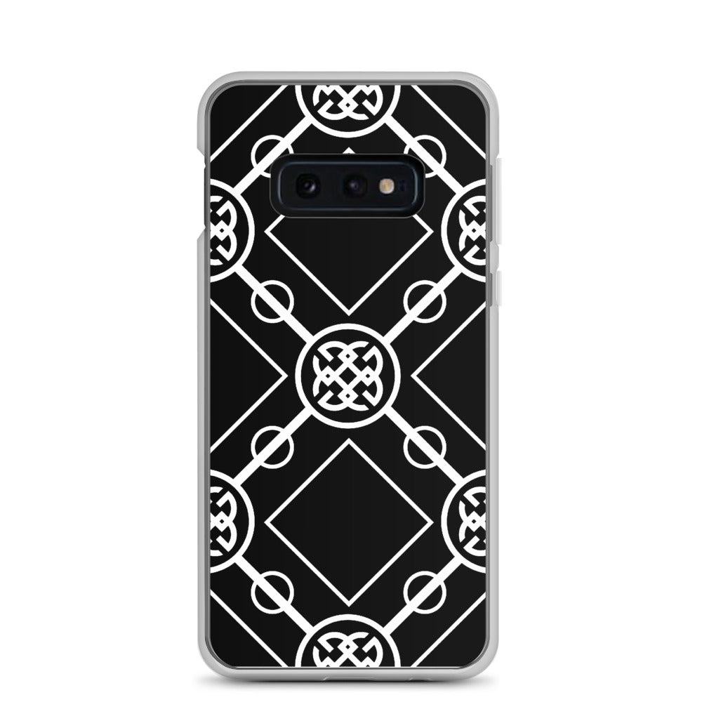 White-On-Black Signature Collection Samsung Phone Case