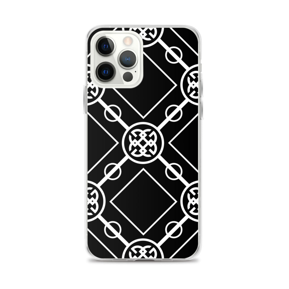White-On-Black Signature Collection iPhone Case