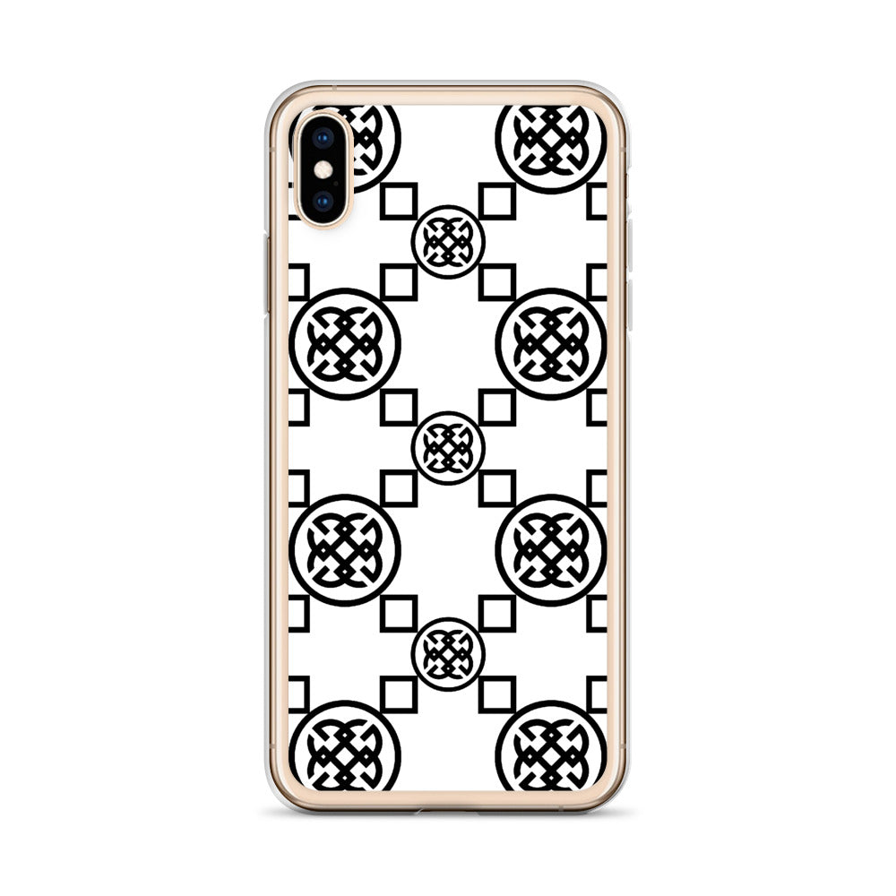 Geometrics  Black-On-White iPhone Case
