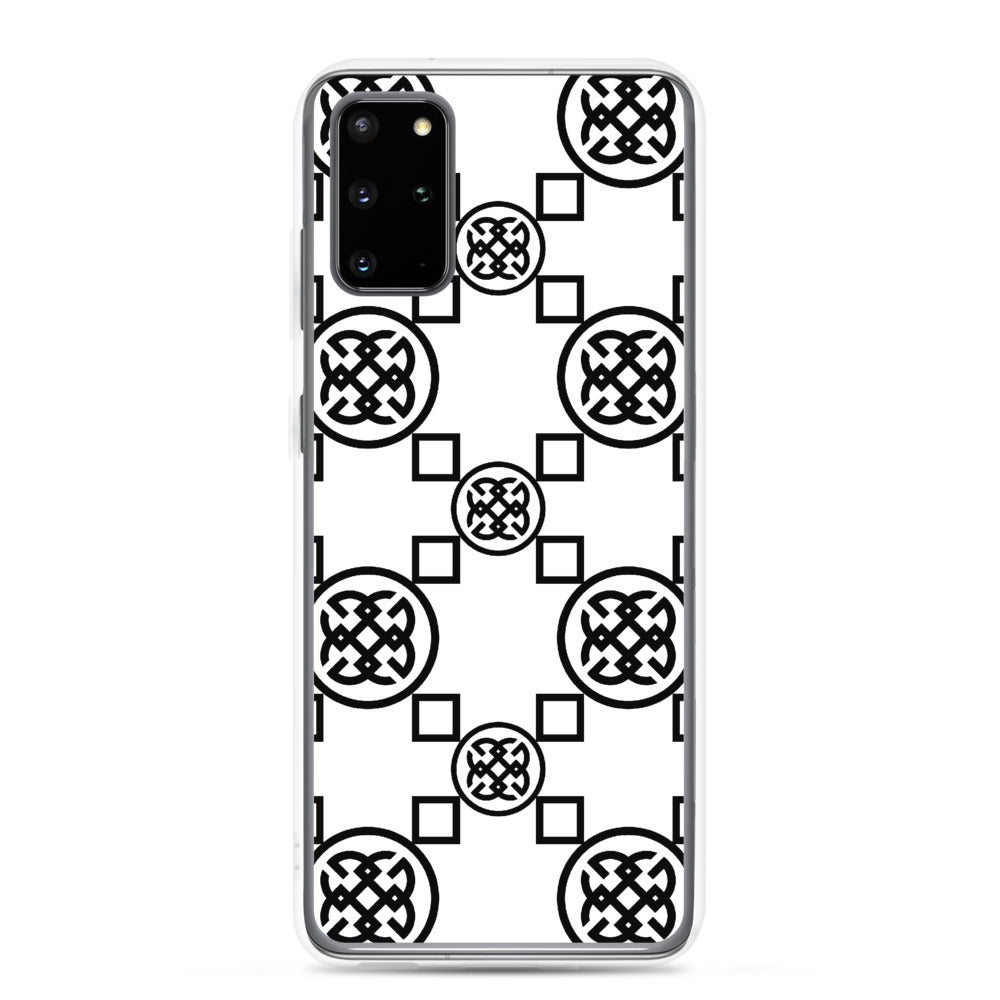 Geometrics Black-On-White Samsung Phone Case | Phone cases