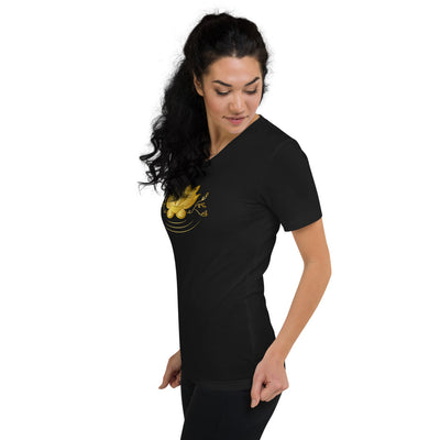 Lotus Flower W | Short Sleeve V-Neck T-Shirt