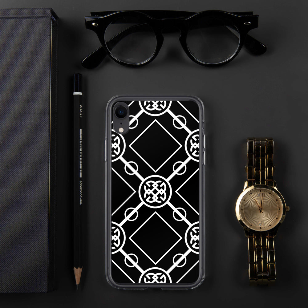 White-On-Black Signature Collection iPhone Case