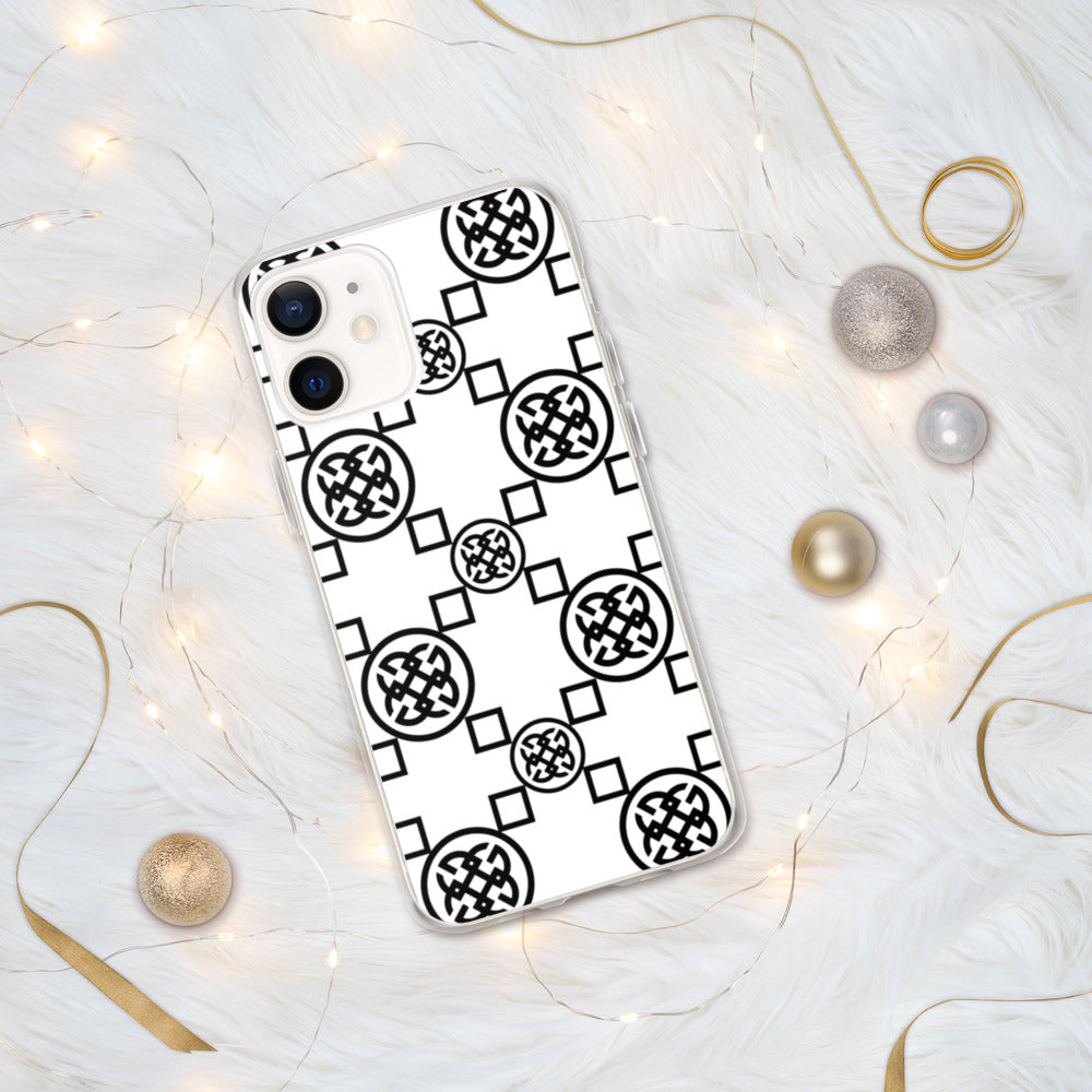 Geometrics  Black-On-White iPhone Case