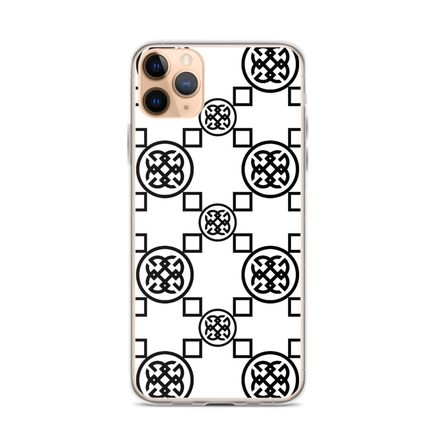 Geometrics Black-On-White iPhone Case | iPhone case