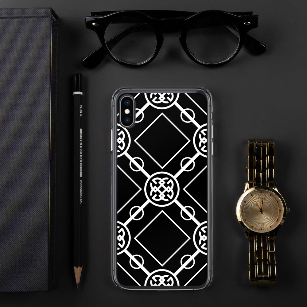 White-On-Black Signature Collection iPhone Case