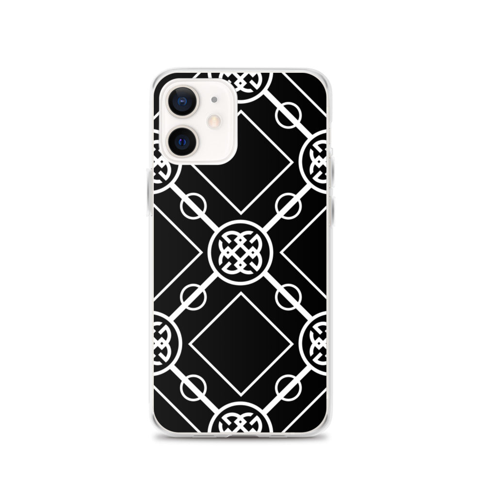 White-On-Black Signature Collection iPhone Case