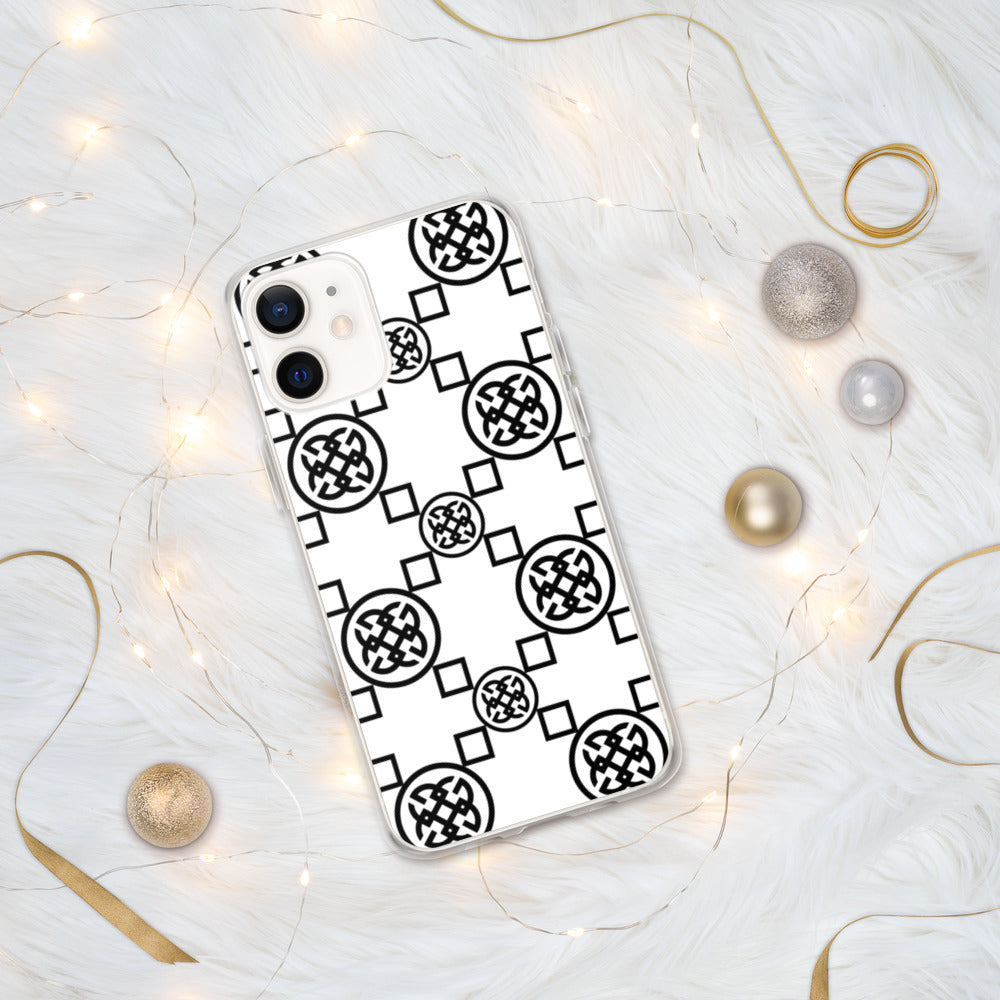 Geometrics  Black-On-White iPhone Case