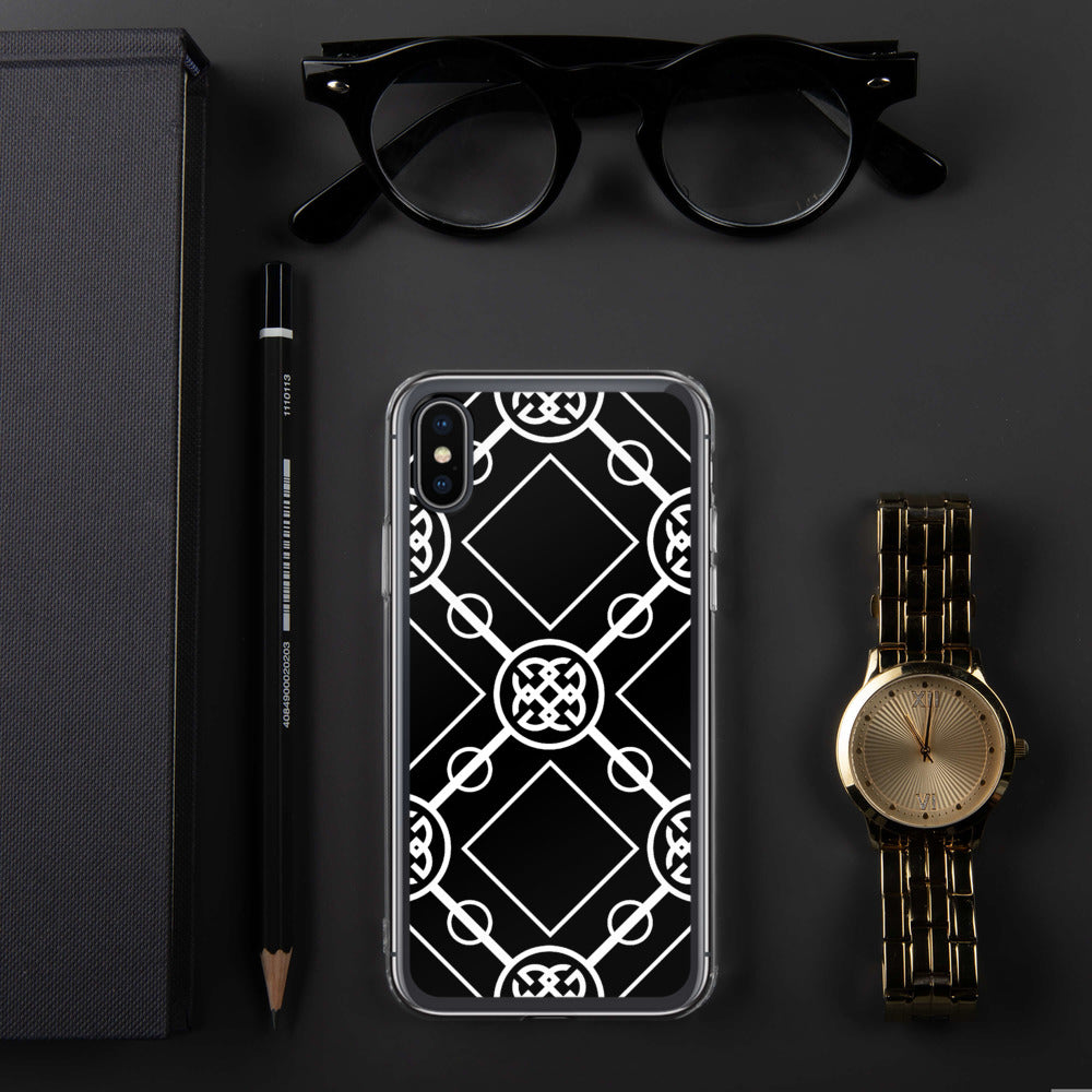 White-On-Black Signature Collection iPhone Case