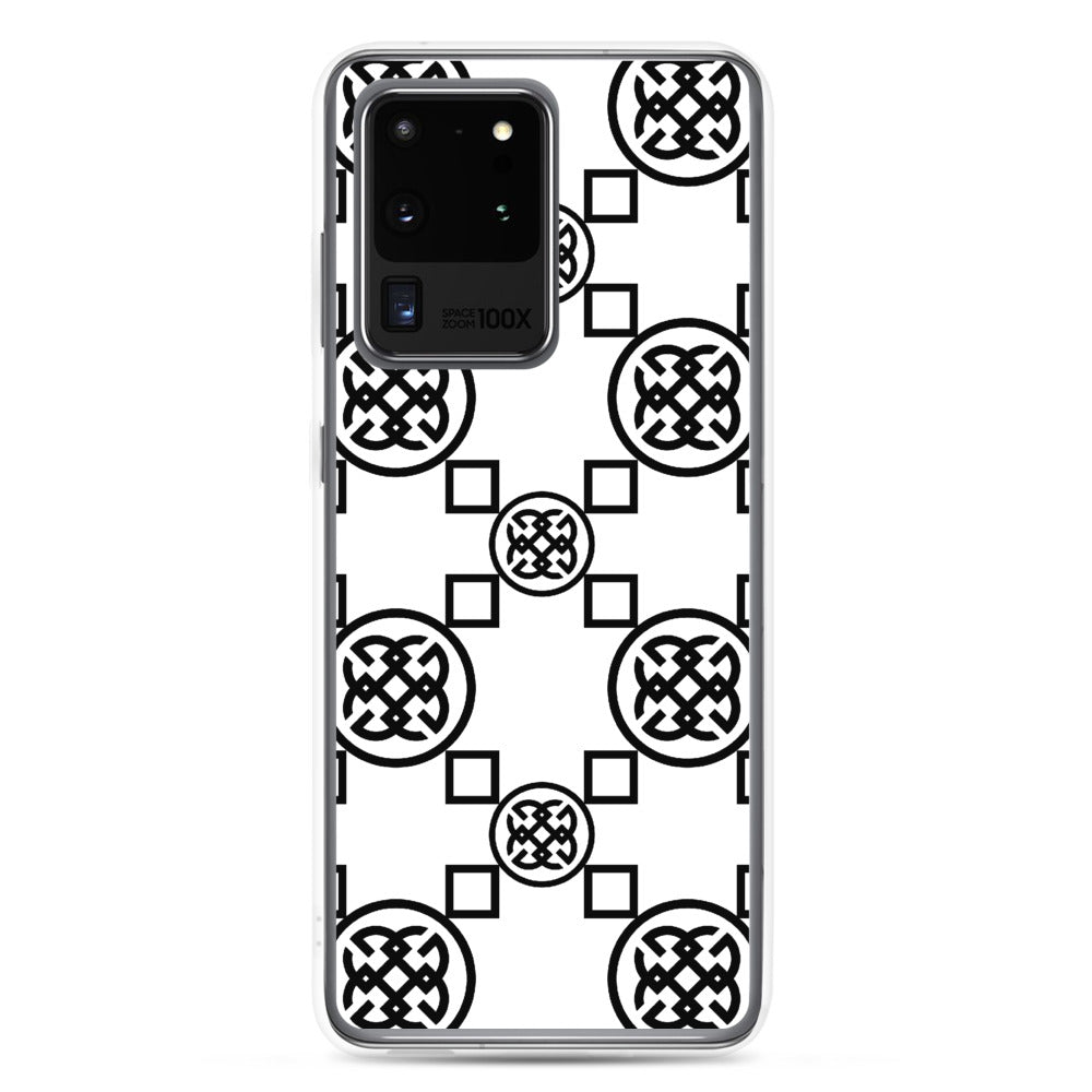 Geometrics Black-On-White Samsung Phone Case | Phone cases